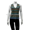 women's striped vest